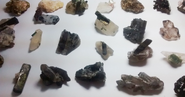 Stones from Uruguay - Tourmaline Mini Specimens Being Selected to Turn in Pendants