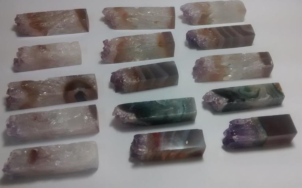 Stones from Uruguay - Amethyst Square Slices