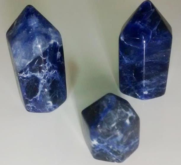 Stones from Uruguay - Sodalite Points for Decoration