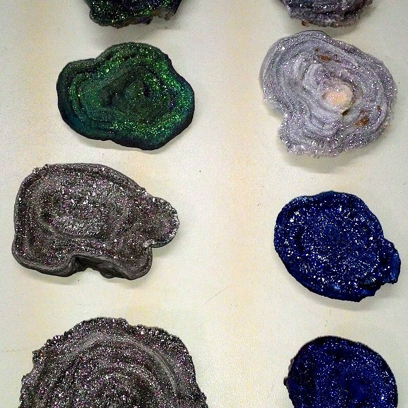 Stones from Uruguay - Titanium Royal Aura Chalcedony Roses