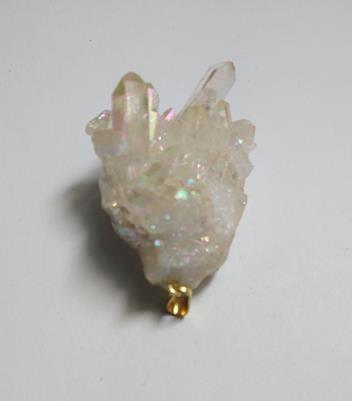Stones from Uruguay - Angel Aura Quartz Crystal Pendant