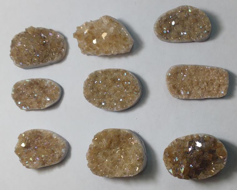 Stones from Uruguay - Light Angel Aura Brown Citrine Druzy uused to Awaken Both the Psychic and Mystical Qualities
