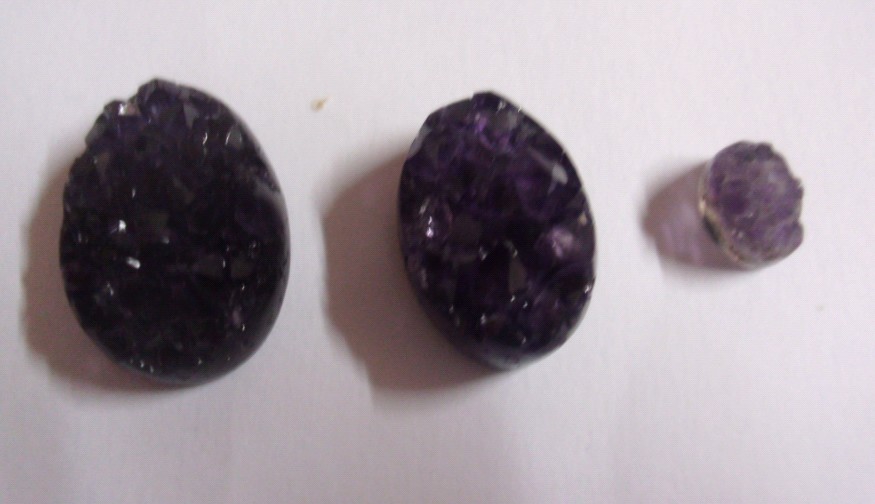 Stones from Uruguay - Amethyst Druzy Teardrop 