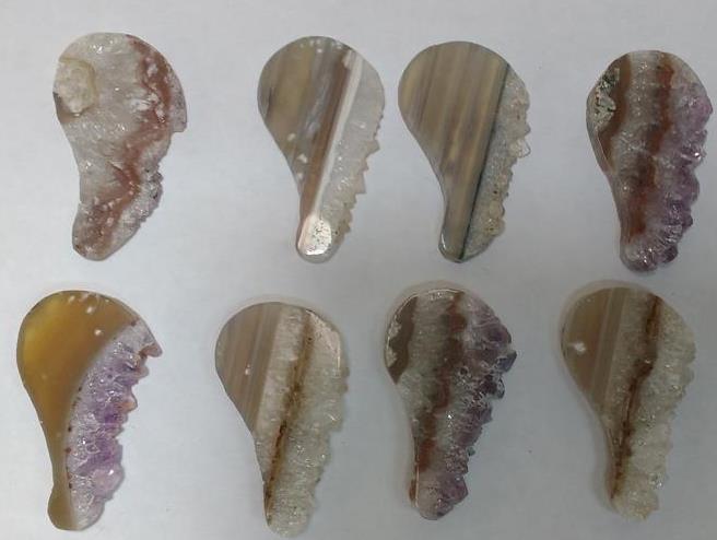 Stones from Uruguay - Amethyst Angel Wing  Slices 
