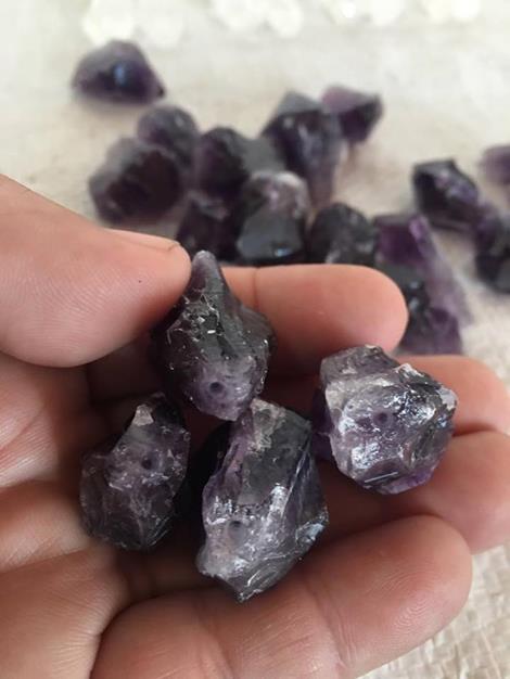 Stones from Uruguay - Uruguayan Amethyst Point with Drill Hole