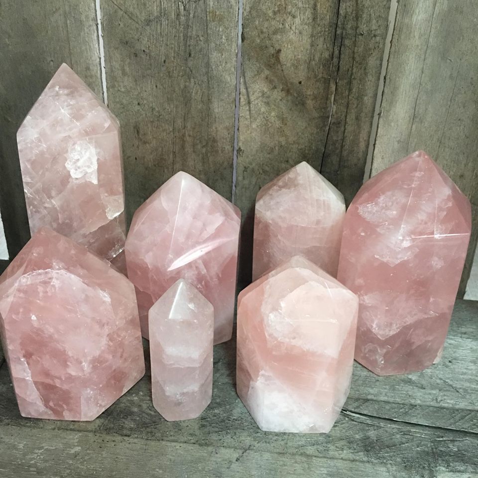 Stones from Uruguay - Rose Quartz Crystal Points