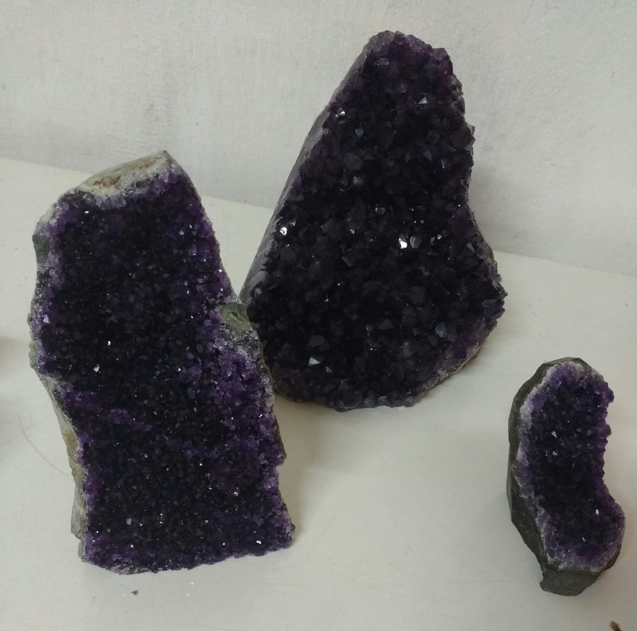 Stones from Uruguay - Uruguayan Amethyst Cut Base - Amethyst Cut Base Cluster - Amethyst Cluster Geode Crystal Quartz Cut Base Purple Amethyst Specimen  from Uruguay 