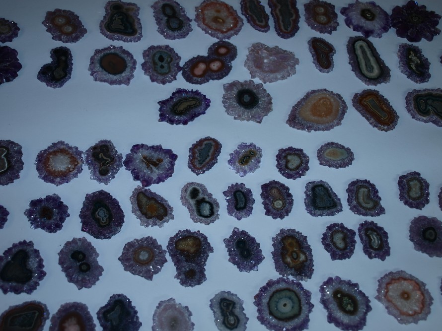 Stones from Uruguay - Amethyst Stalactite Slices