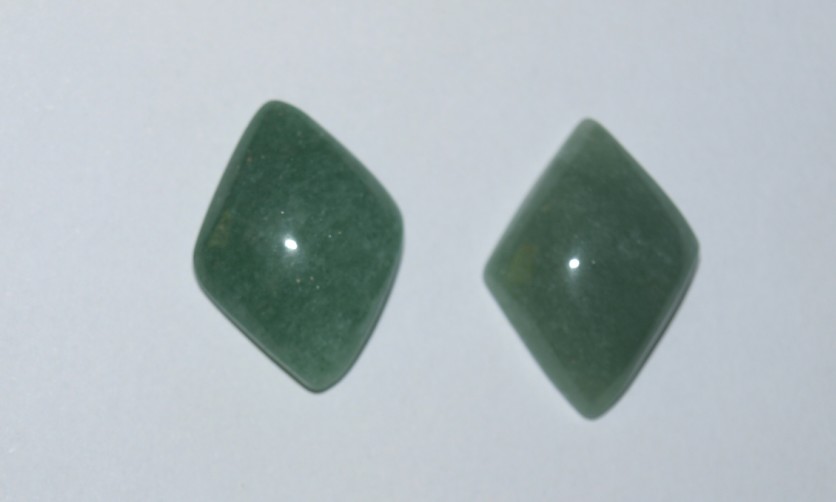 Stones from Uruguay - Green Aventurine Quartz Cabochons