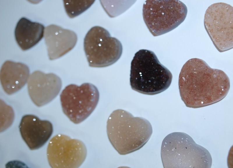 Stones from Uruguay - Druse Heart