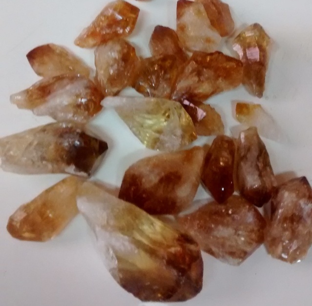 Stones from Uruguay - Natural Citrine Points for Pendants