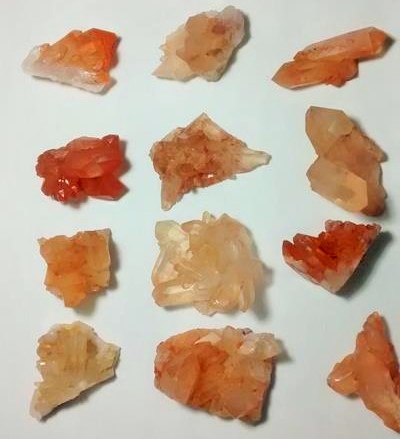 Stones from Uruguay - Tangerine Crystal Druzy for Jewelries(less than 30mm)