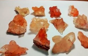 Stones from Uruguay - Tangerine Quartz Cluster for Pendants