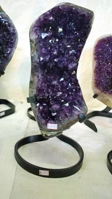 Stones from Uruguay - Special Amethyst Druzy With Metal Base (quality A)