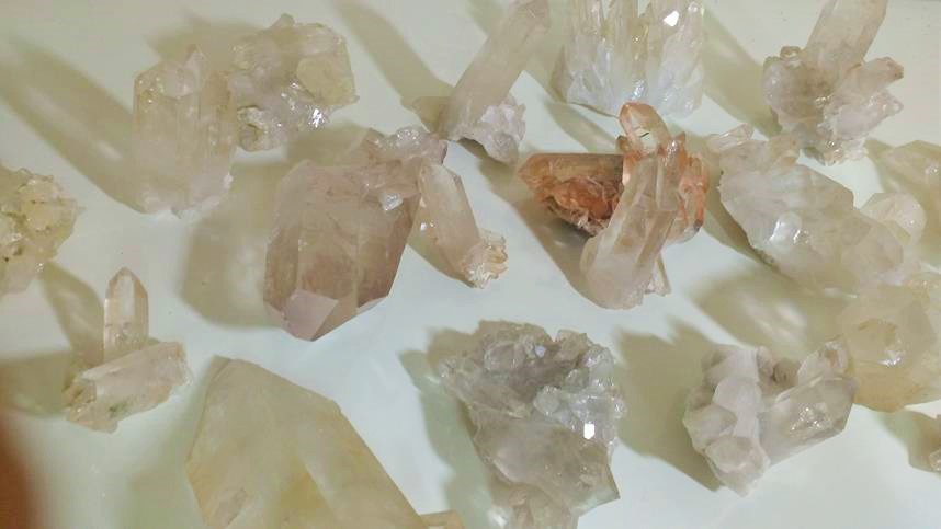 Stones from Uruguay - Yellow Crystal Clusters for Home and Decor
