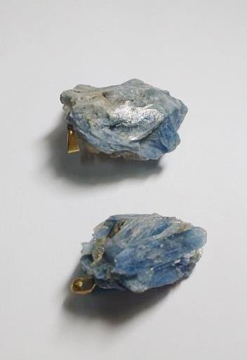 Stones from Uruguay - Blue Kyanite Druzy Pendant with Bail