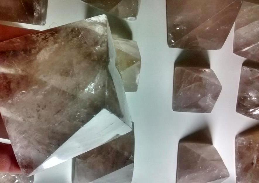 Stones from Uruguay -  Smoky Quartz Crystal Pyramid