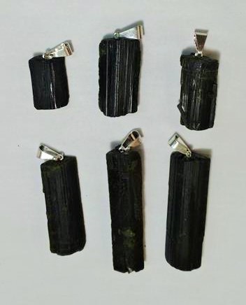 Stones from Uruguay - Rough Epidote Pendant with Drill Hole and Bail