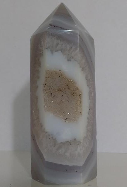 Stones from Uruguay - Polished Agate Geode Druzy Point for Decoration
