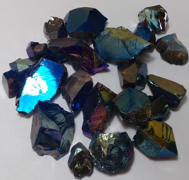 Stones from Uruguay - Titanium Aura 100% Clean Quartz Crystal