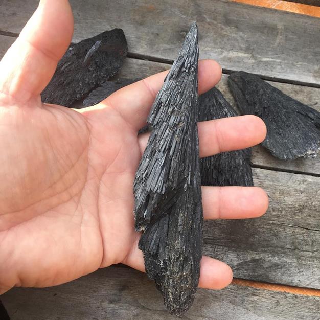 Stones from Uruguay - Black Kyanite for Decoration or Home