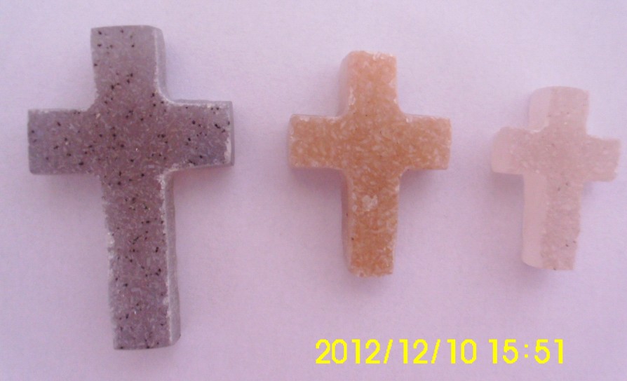 Stones from Uruguay - Druzy Crucifix for Jewelry