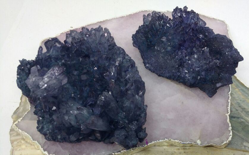 Stones from Uruguay - Teal Dyed Amethyst Zeolite