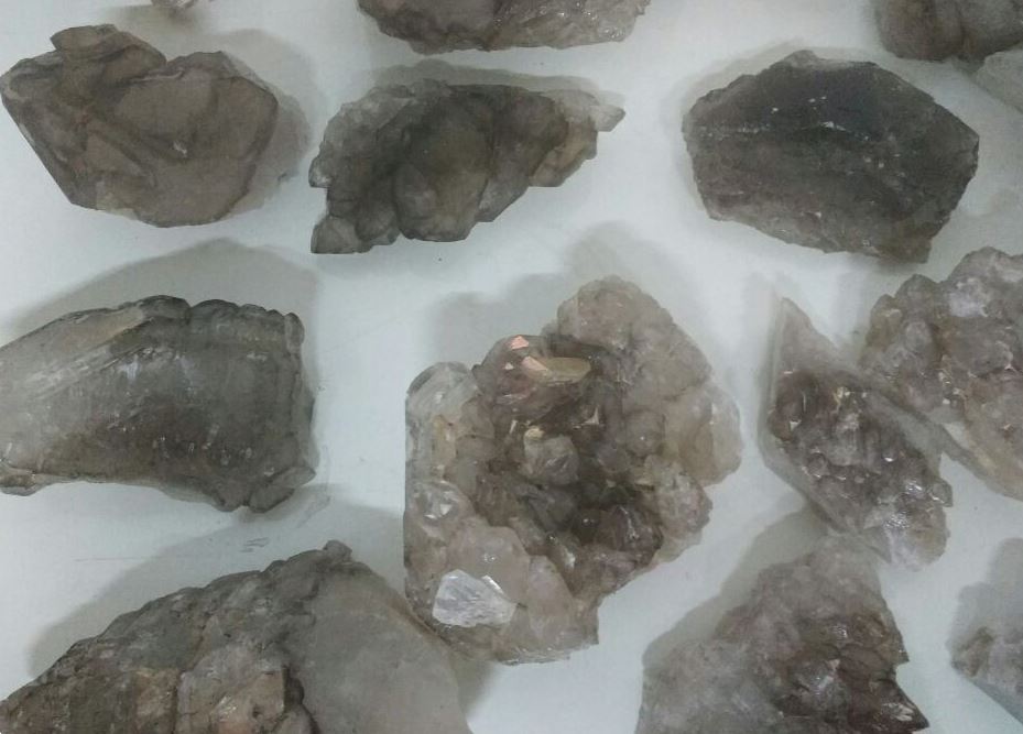 Stones from Uruguay - Alligator Quartz from Brazil, Elestial (or Alligator) Quartz Crystals