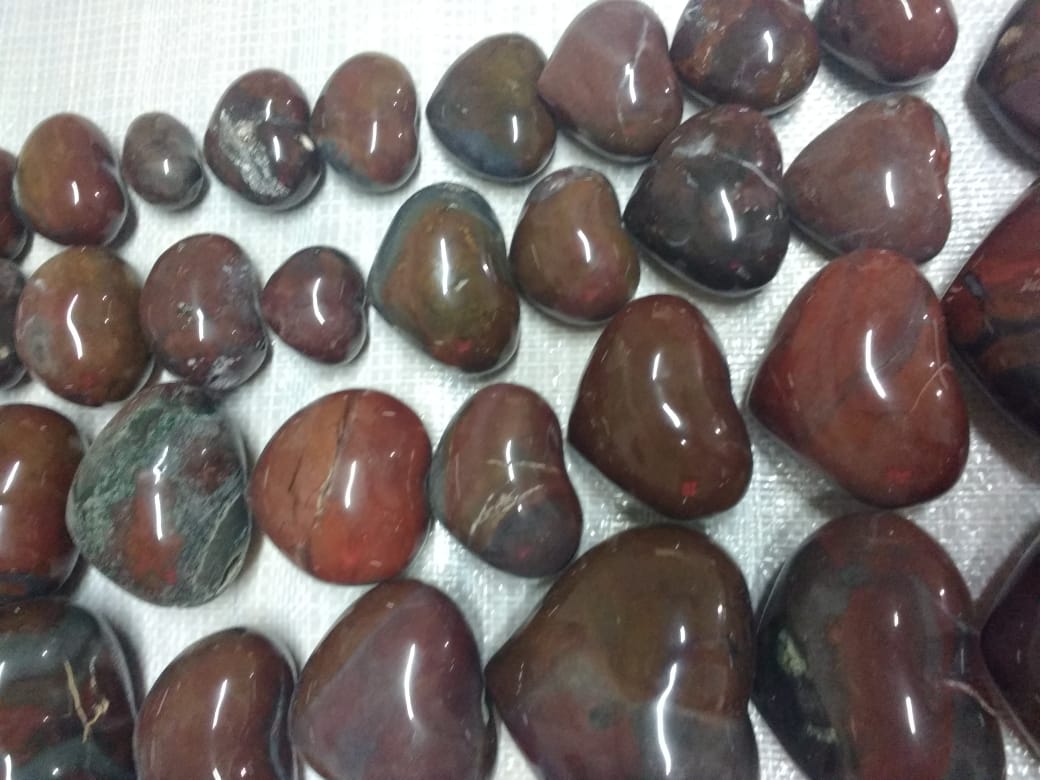 Stones from Uruguay - Pampa Red Jasper Heart