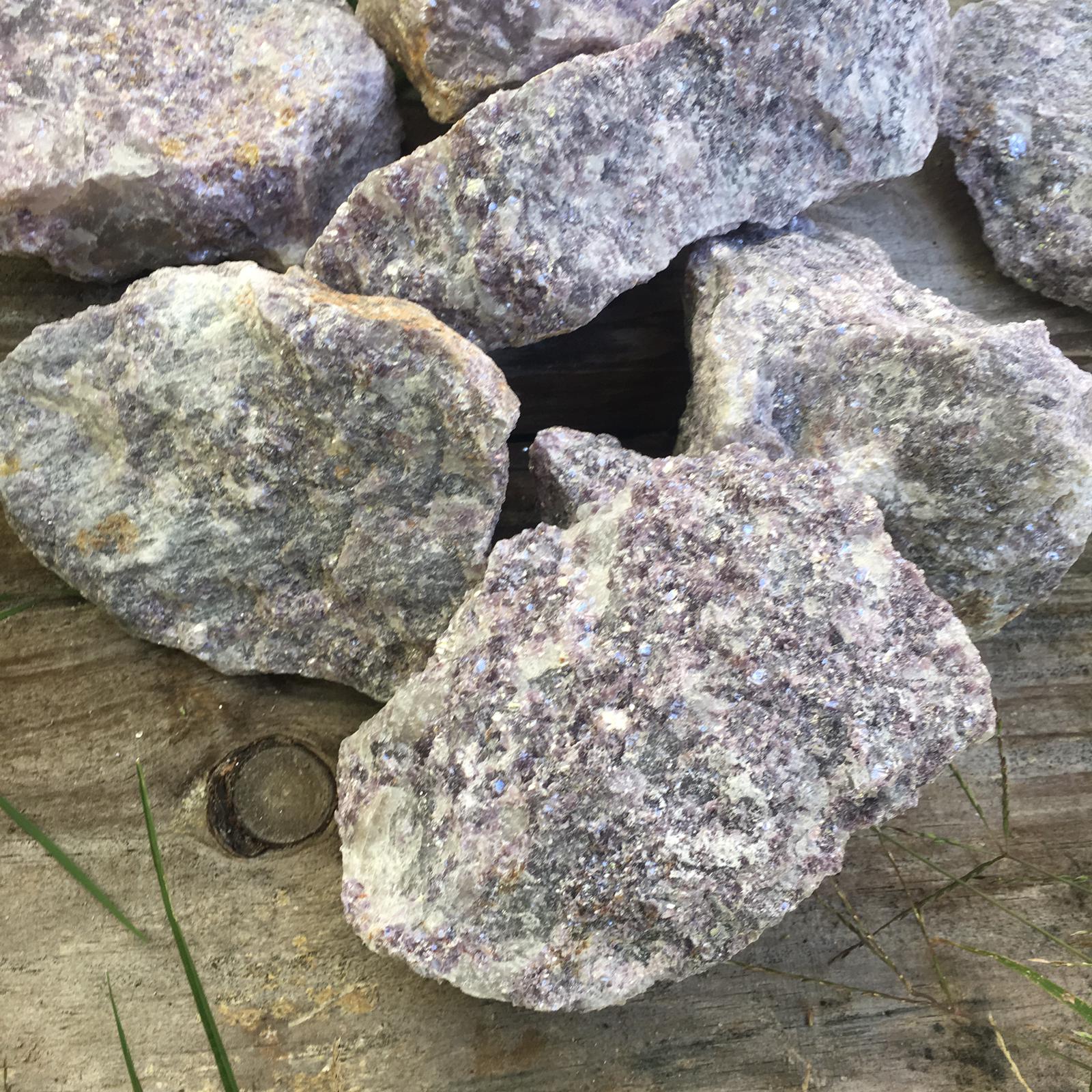 Stones from Uruguay - Natural Rough Lilac Lepidolite 