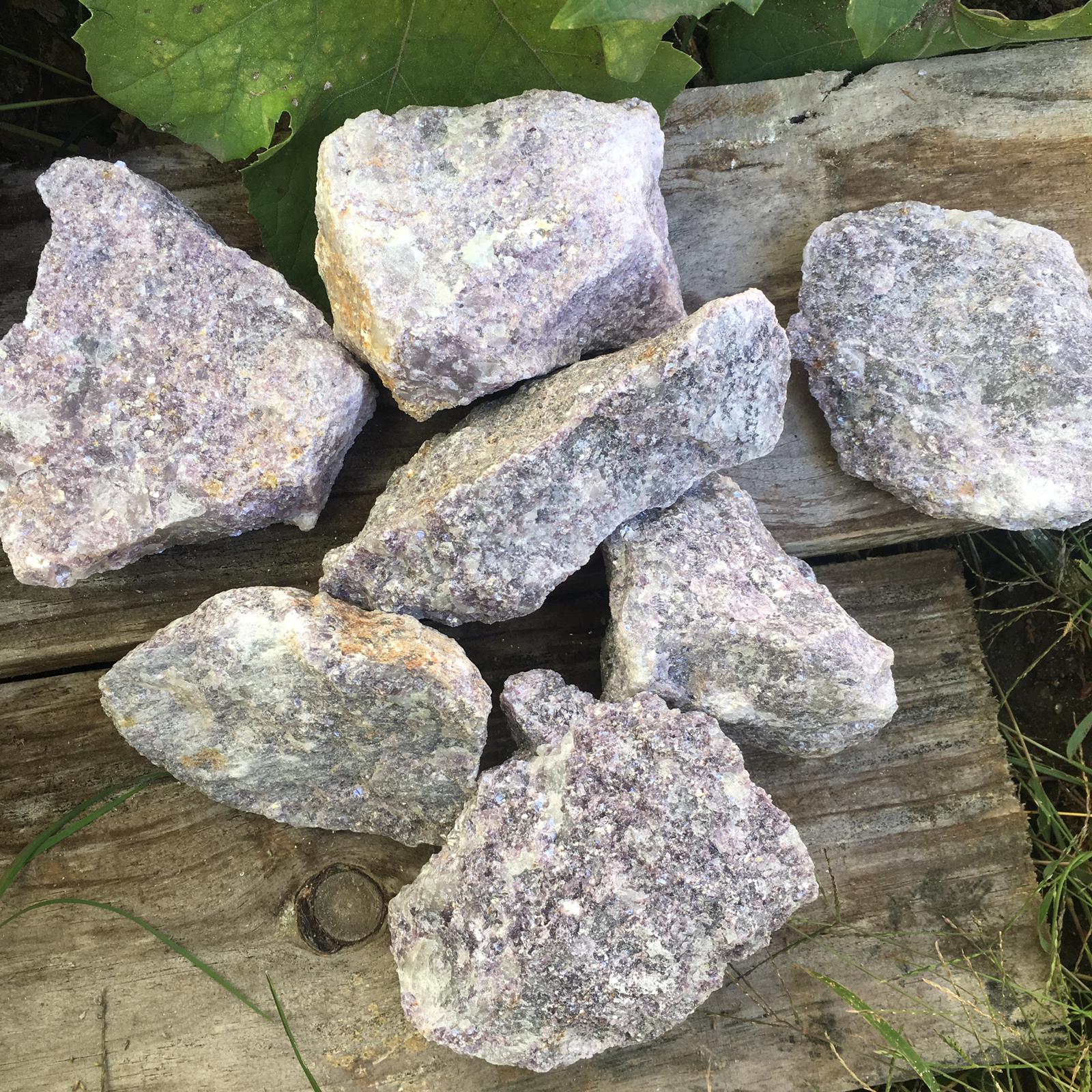 Stones from Uruguay - Raw Purple Lepidolite