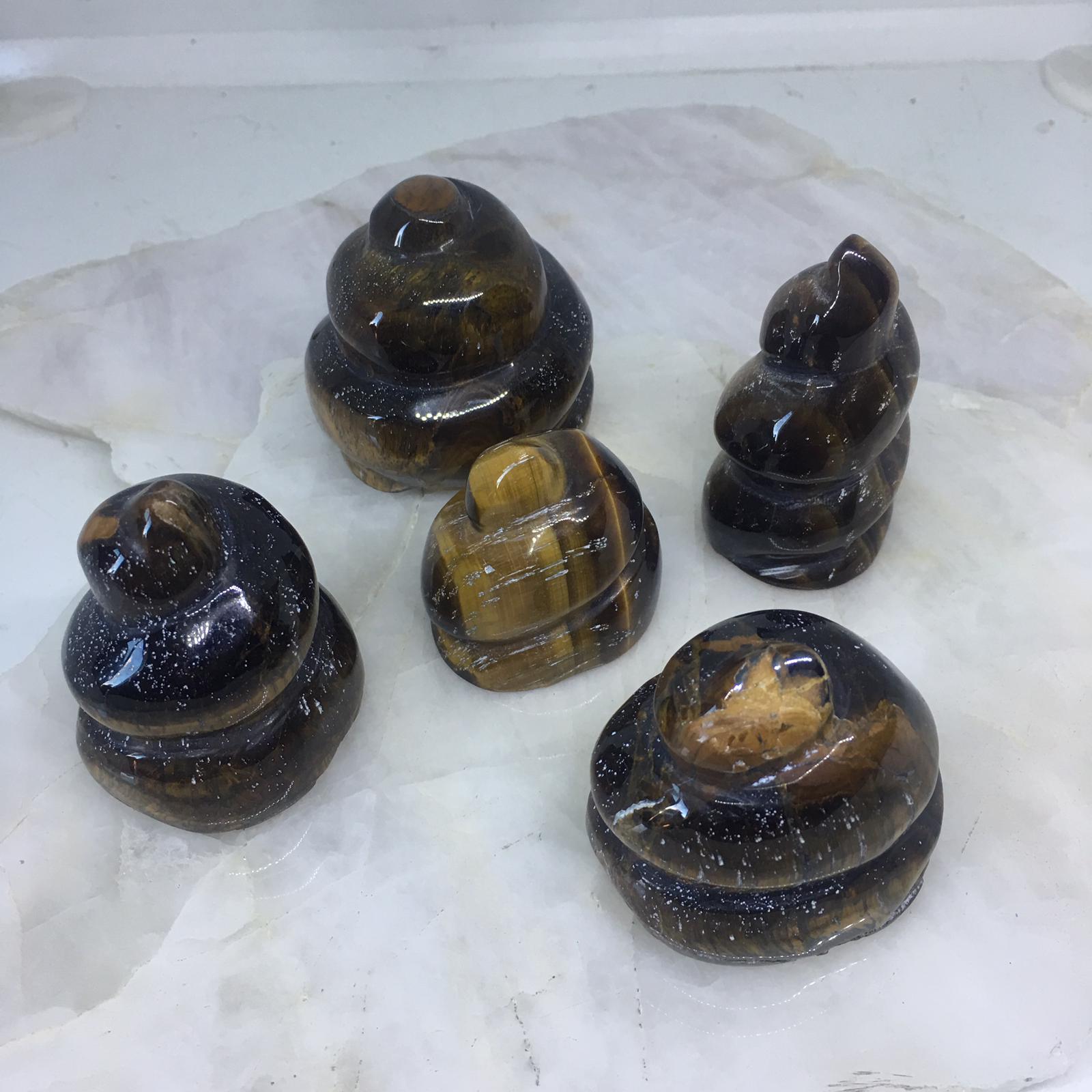 Stones from Uruguay - Tiger Eye Flame II Points