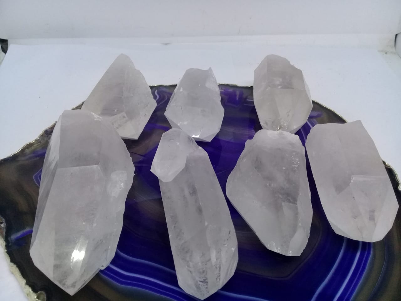 Stones from Uruguay - Natural Clear Quartz Crystal Points