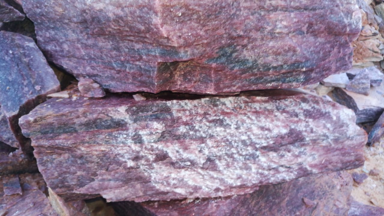 Stones from Uruguay - Rough Fluorite Stone  - Raw Natural Purple Fluorite