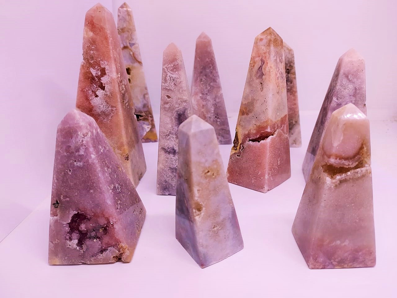 Stones from Uruguay - PINK AMETHYST OBELISK - PINK AMETHYST CRYSTAL OBELISK
