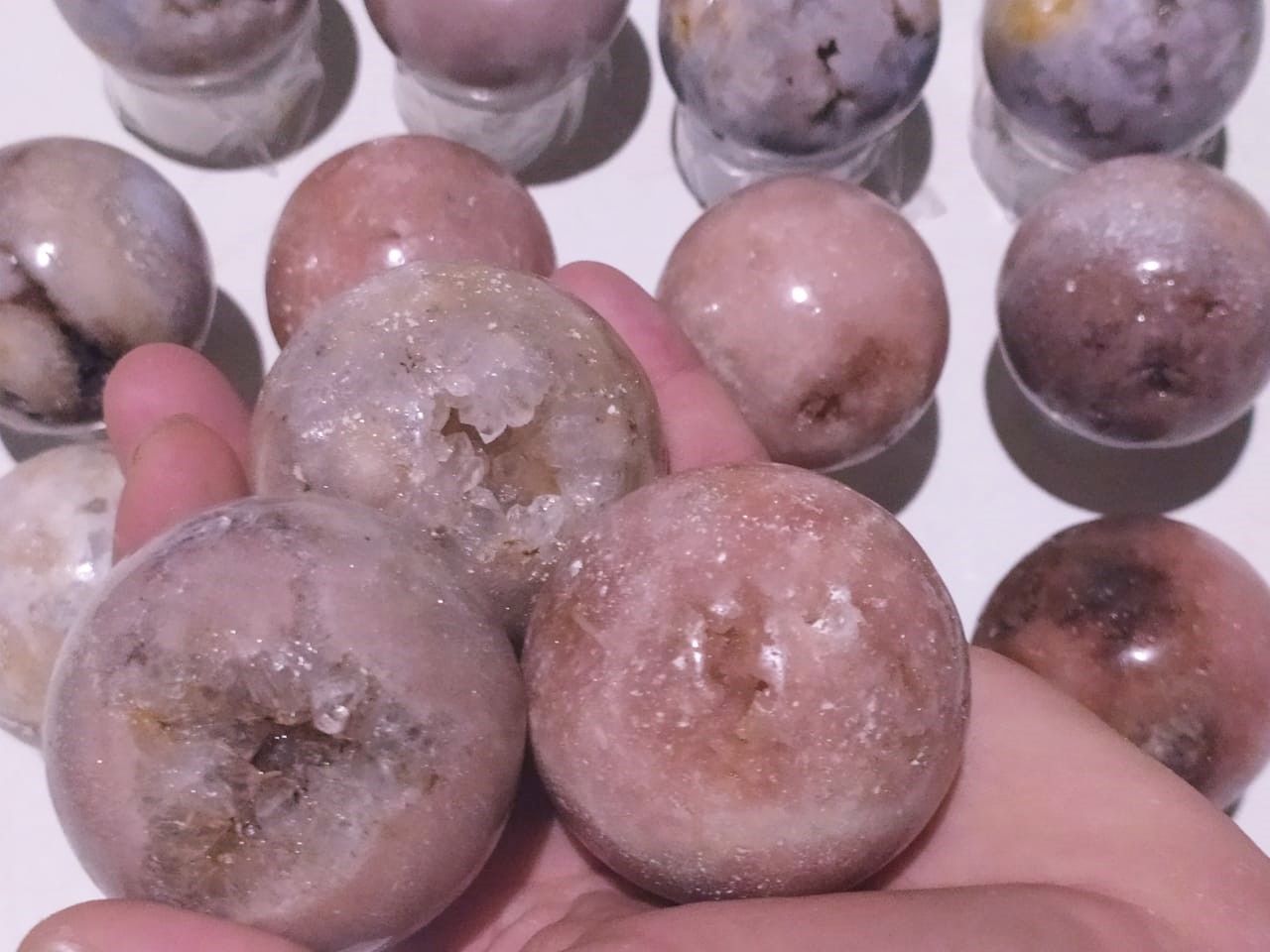 Stones from Uruguay - Pink Amethyst Geode Sphere - Geode Spheres Wholesale - Geode Sphere