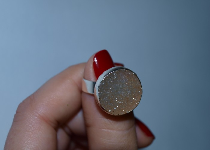 Stones from Uruguay - Ring with Druzy