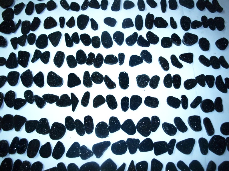 Stones from Uruguay - Black Druzy Free Form