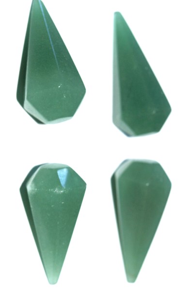 Stones from Uruguay - Natural Green Quartz Dowsing Pendulum