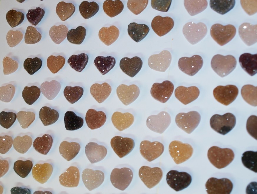 Stones from Uruguay - Druzy Heart (25mm)